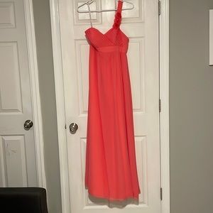 Alfred Angelo bridesmaid dress. Coral. Size 2.